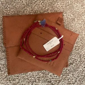 Sashi red bead bracelet.  NWT.